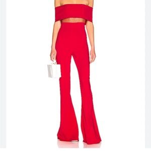 Cushnie Red Cutout Jumpsuit, Size 2